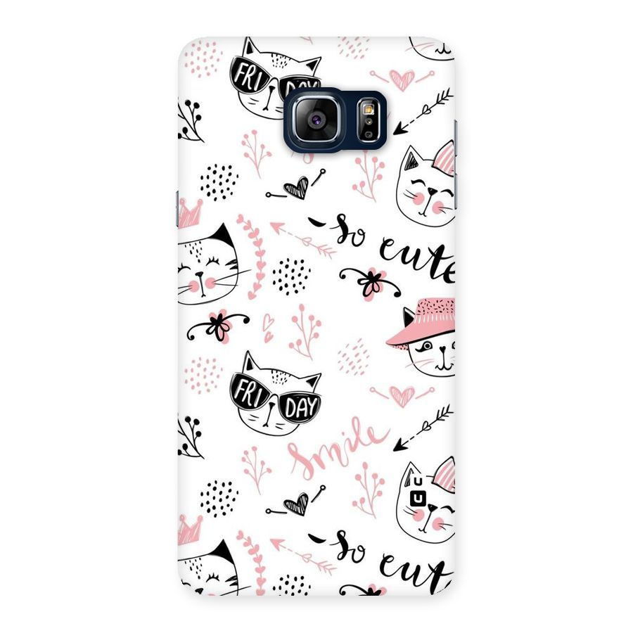 Cute Cat Swag Back Case for Galaxy Note 5