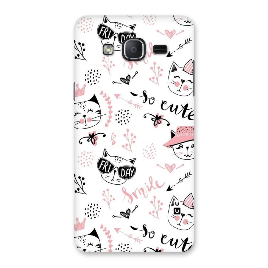 Cute Cat Swag Back Case for Galaxy On7 2015