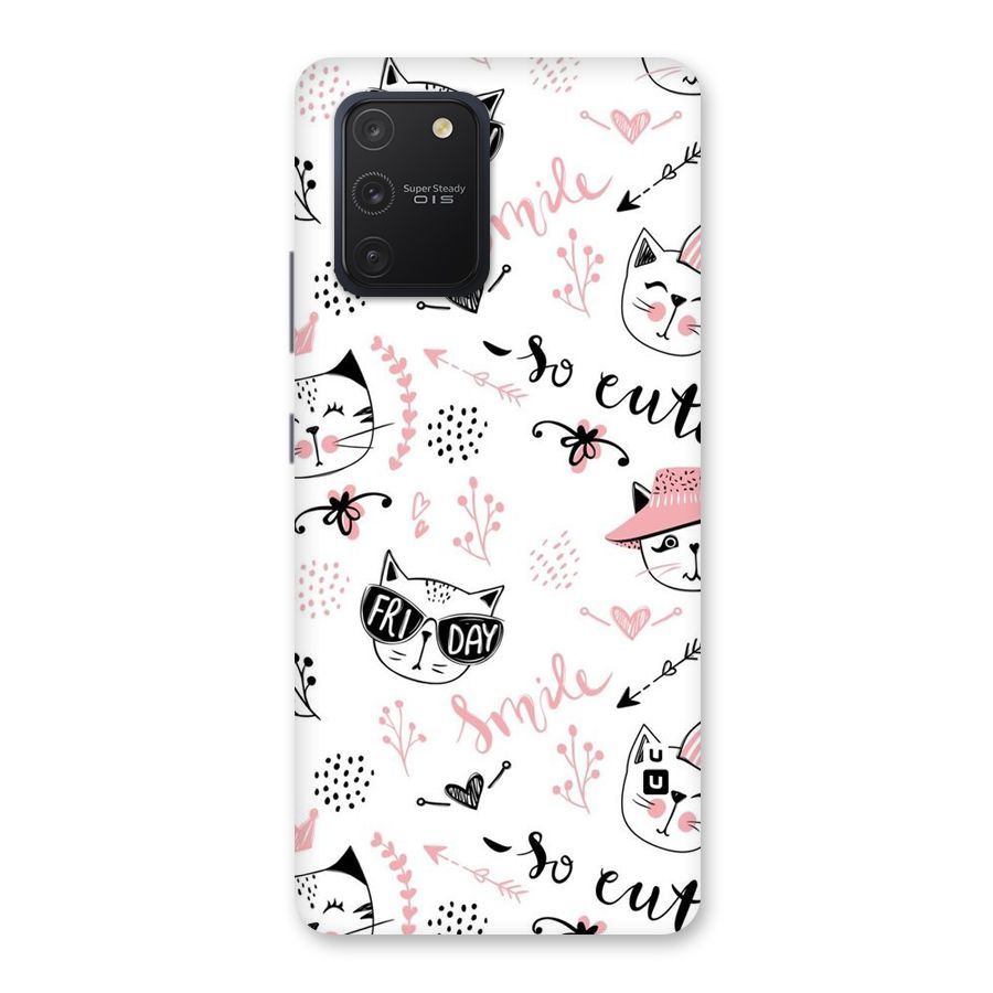 Cute Cat Swag Back Case for Galaxy S10 Lite