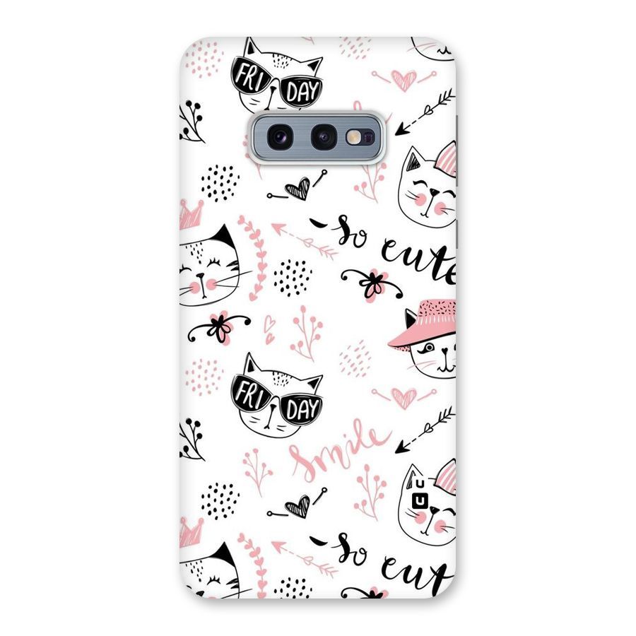 Cute Cat Swag Back Case for Galaxy S10e