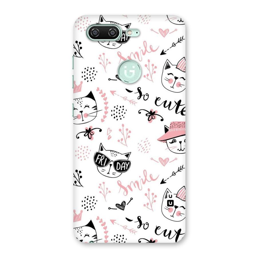 Cute Cat Swag Back Case for Gionee S10
