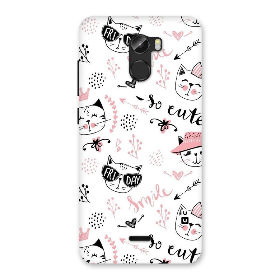 Cute Cat Swag Back Case for Gionee X1
