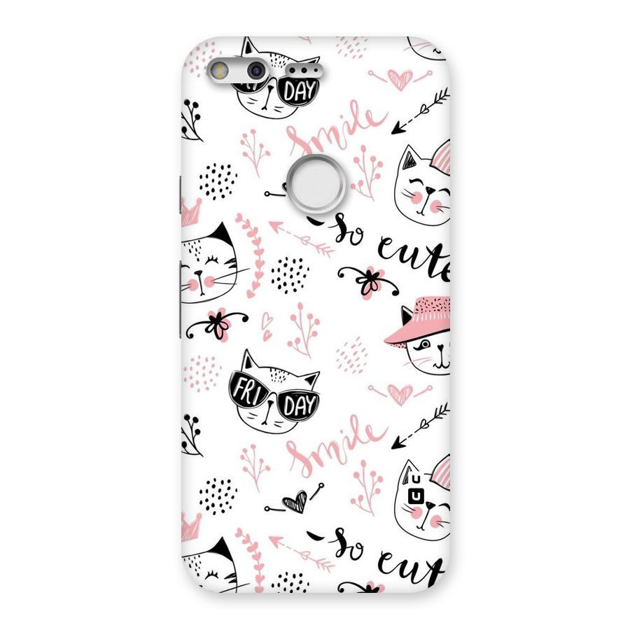 Cute Cat Swag Back Case for Google Pixel