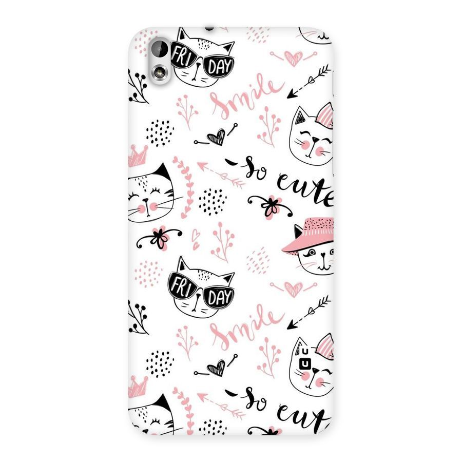 Cute Cat Swag Back Case for HTC Desire 816g