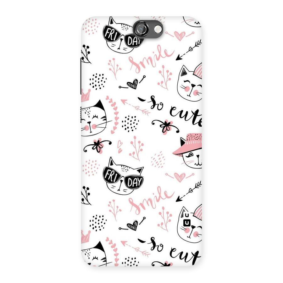 Cute Cat Swag Back Case for HTC One A9