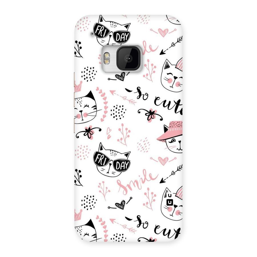 Cute Cat Swag Back Case for HTC One M9