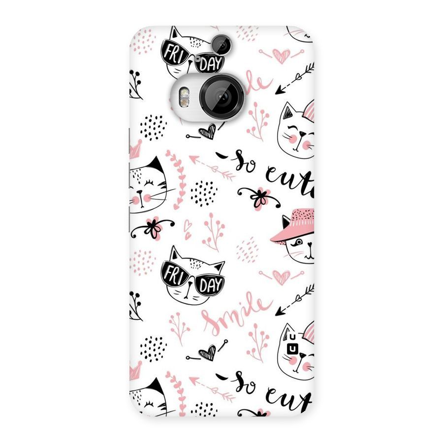 Cute Cat Swag Back Case for HTC One M9 Plus