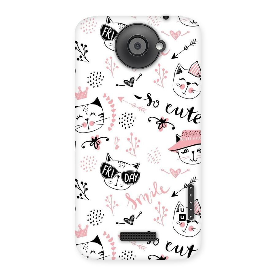 Cute Cat Swag Back Case for HTC One X