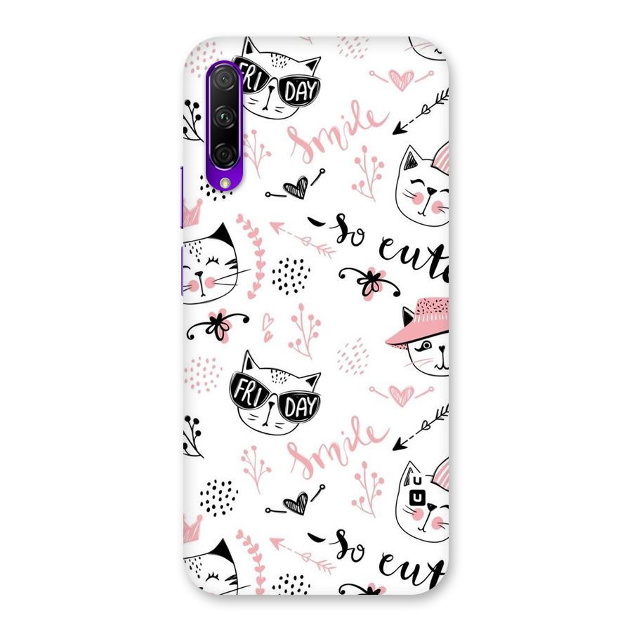 Cute Cat Swag Back Case for Honor 9X Pro