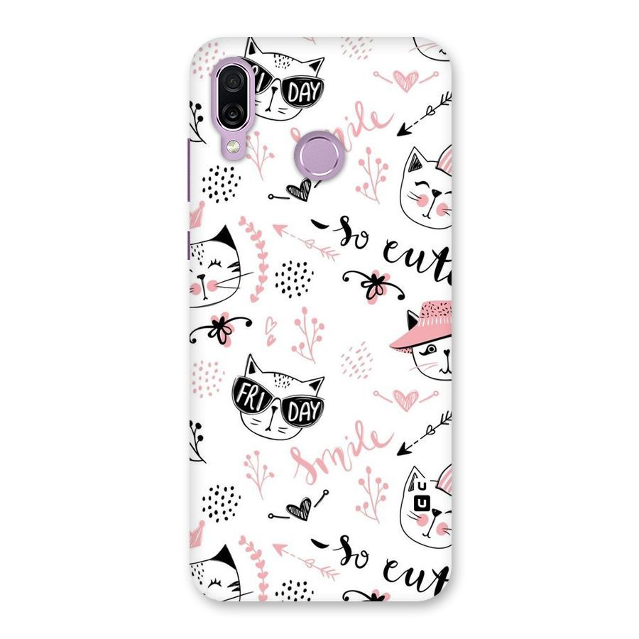 Cute Cat Swag Back Case for Honor Play
