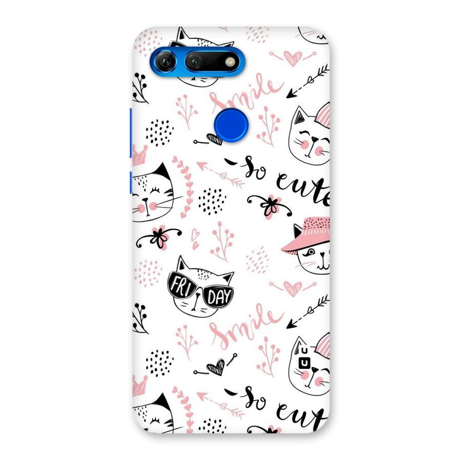 Cute Cat Swag Back Case for Honor View 20
