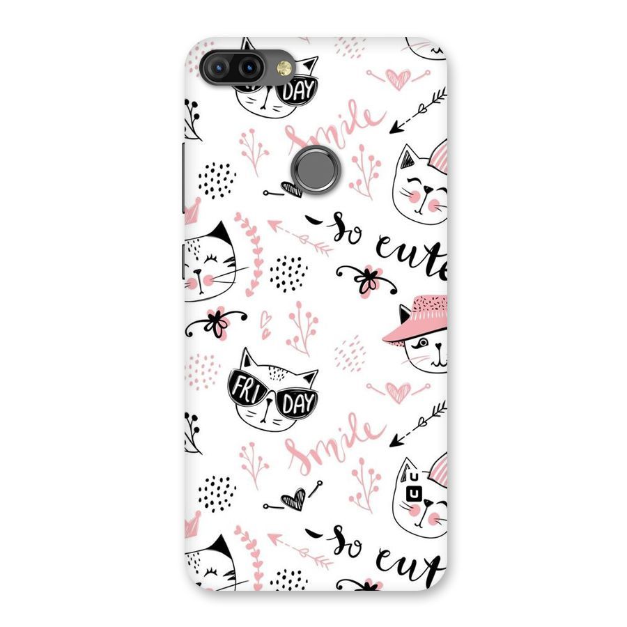 Cute Cat Swag Back Case for Infinix Hot 6 Pro