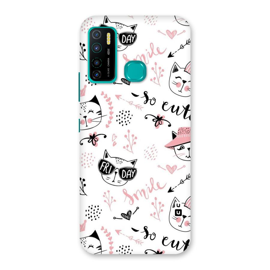 Cute Cat Swag Back Case for Infinix Hot 9 Pro