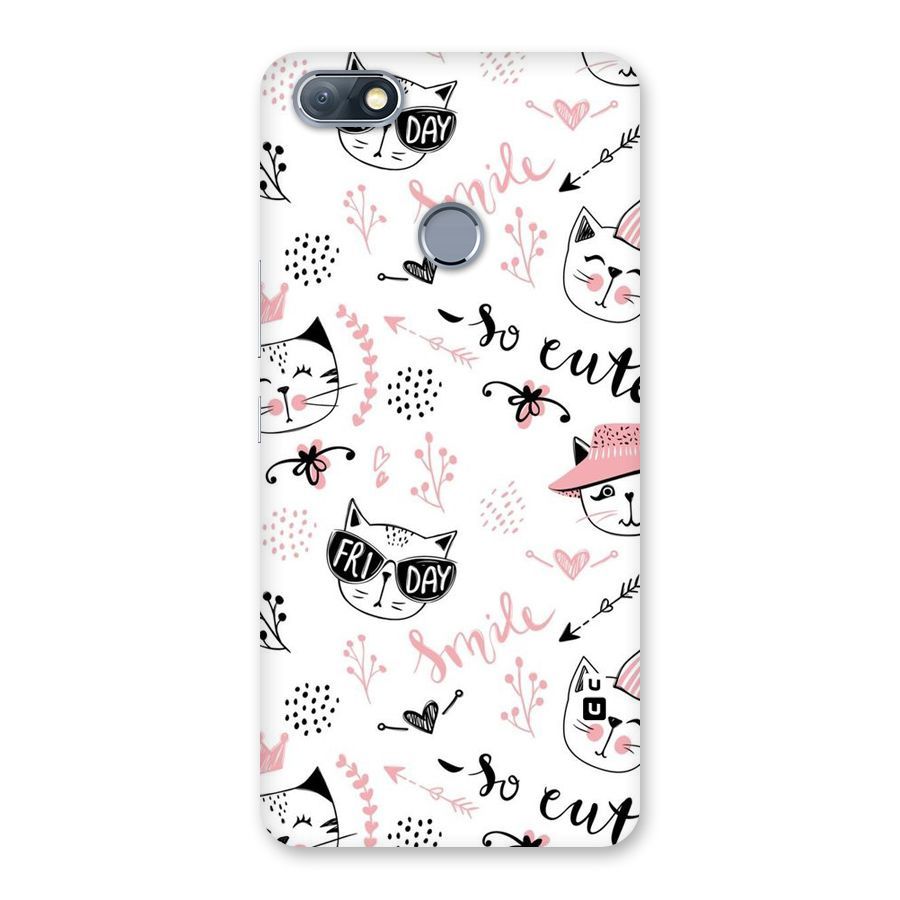 Cute Cat Swag Back Case for Infinix Note 5