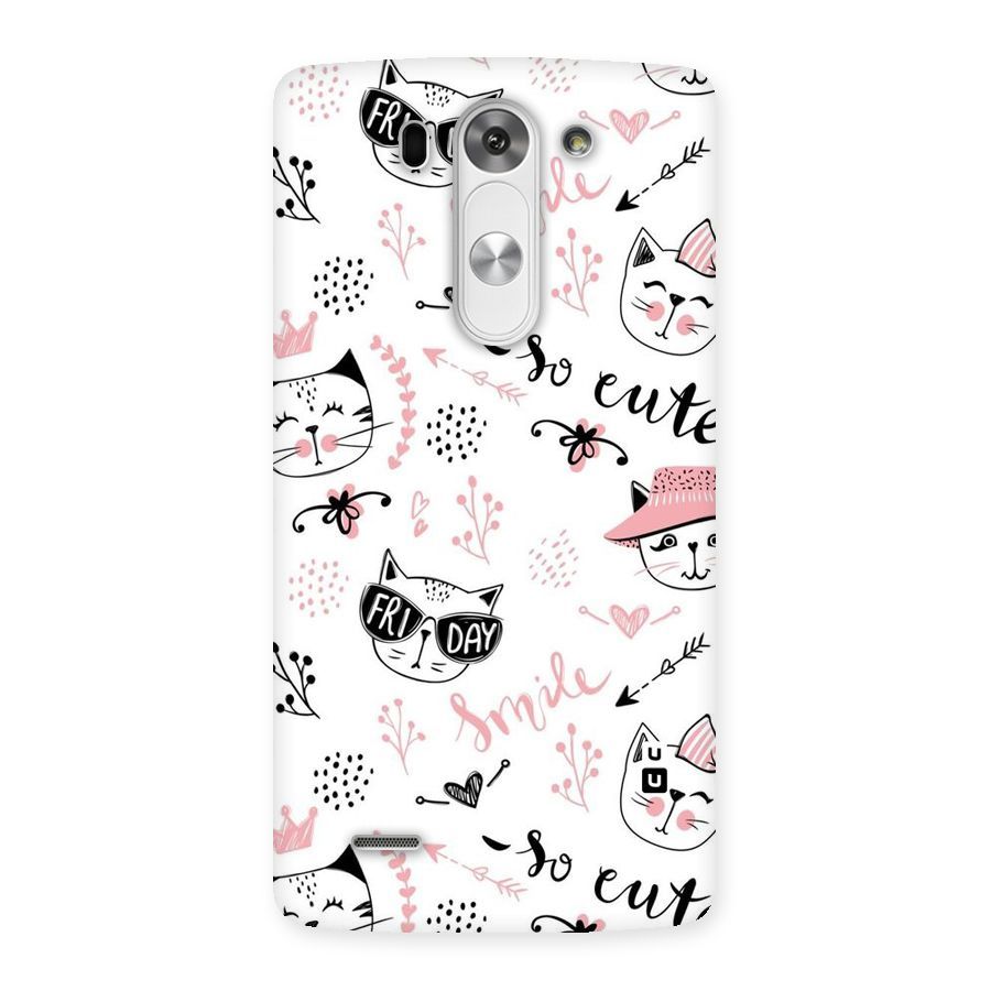 Cute Cat Swag Back Case for LG G3 Mini