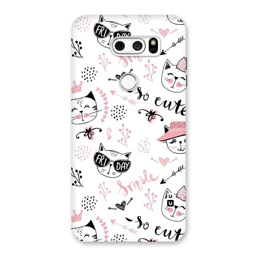 Cute Cat Swag Back Case for LG V30