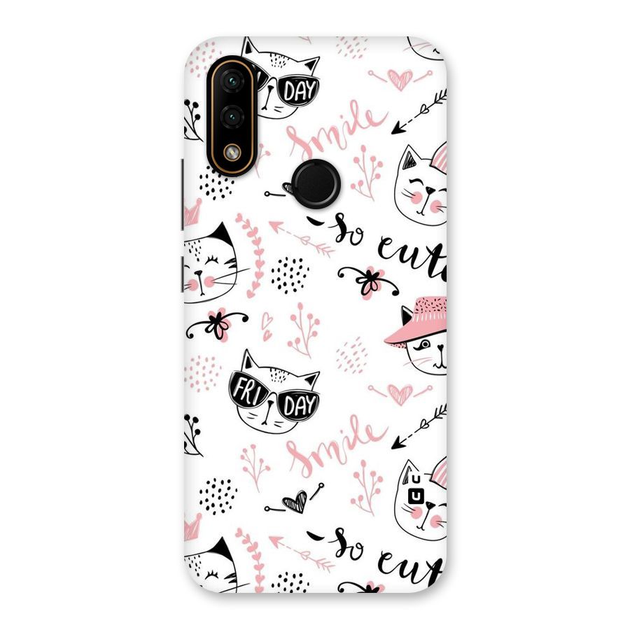 Cute Cat Swag Back Case for Lenovo A6 Note