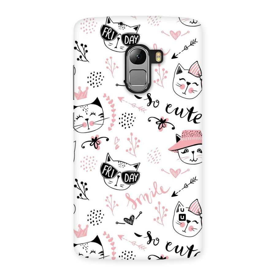 Cute Cat Swag Back Case for Lenovo K4 Note
