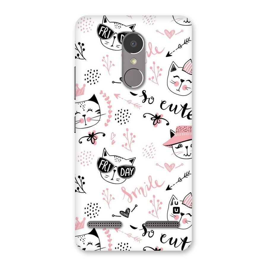 Cute Cat Swag Back Case for Lenovo K6