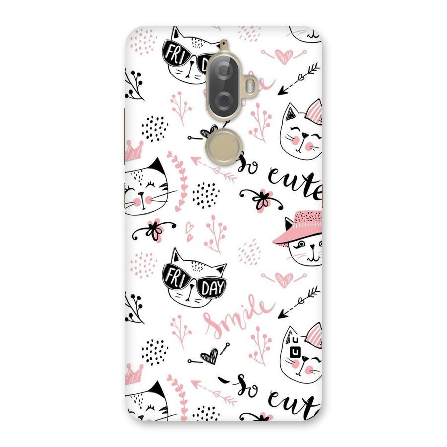 Cute Cat Swag Back Case for Lenovo K8 Plus