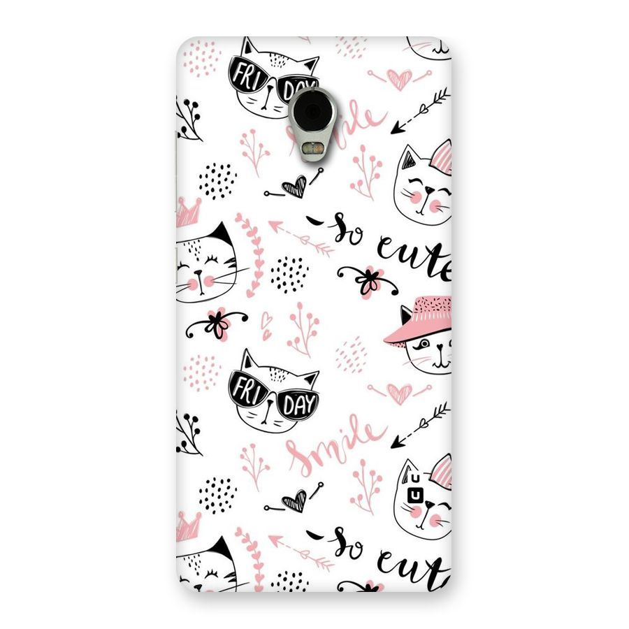 Cute Cat Swag Back Case for Lenovo Vibe P1
