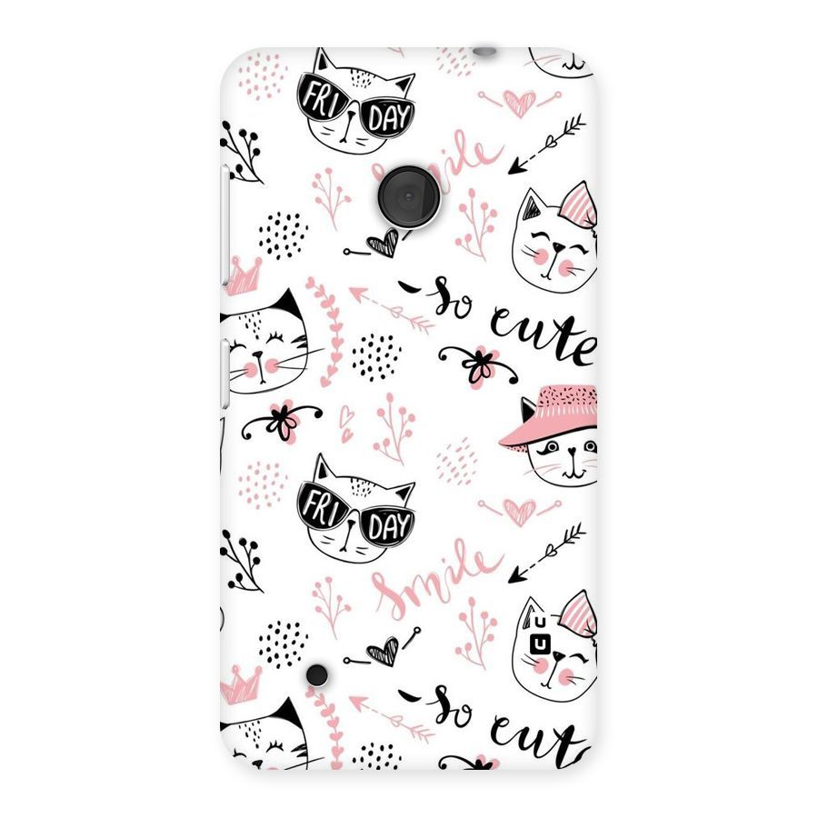 Cute Cat Swag Back Case for Lumia 530