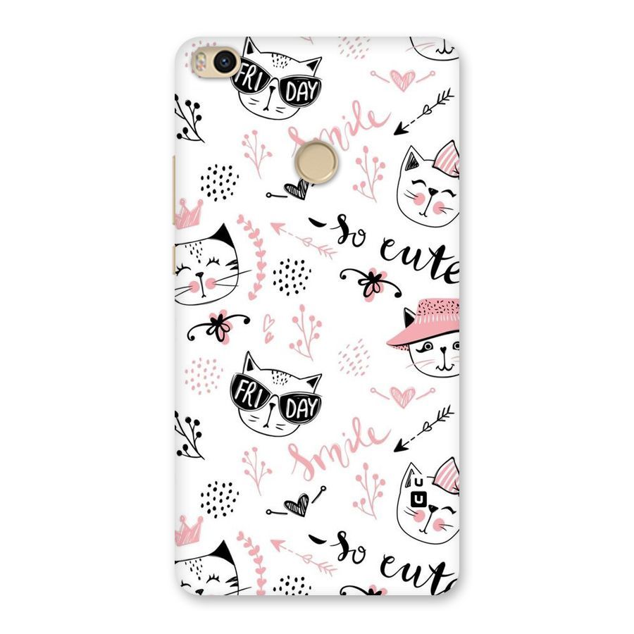 Cute Cat Swag Back Case for Mi Max 2