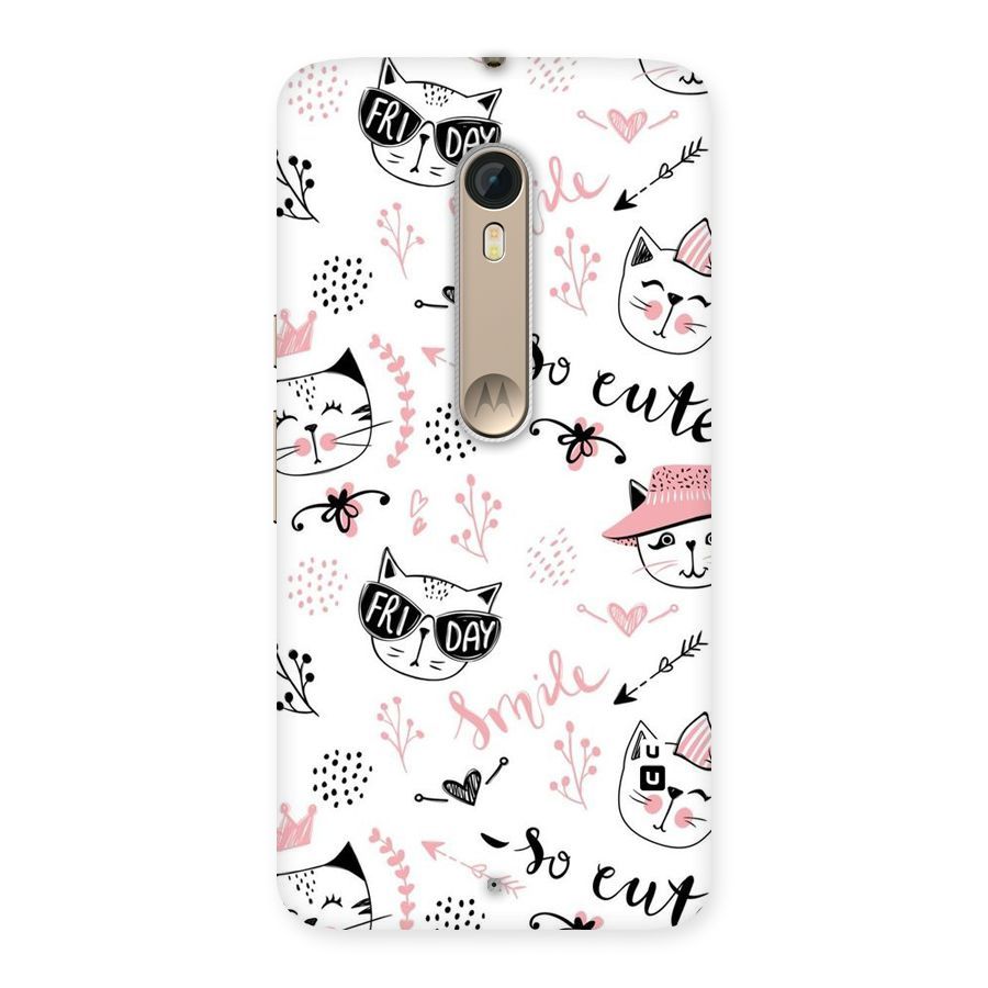 Cute Cat Swag Back Case for Motorola Moto X Style