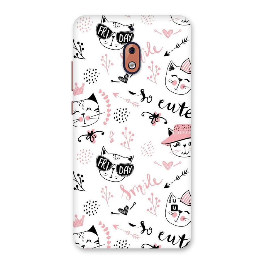 Cute Cat Swag Back Case for Nokia 2.1