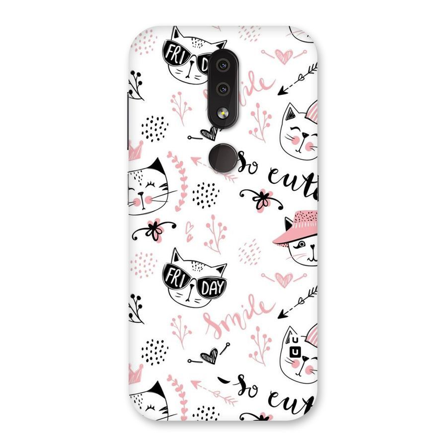 Cute Cat Swag Back Case for Nokia 4.2