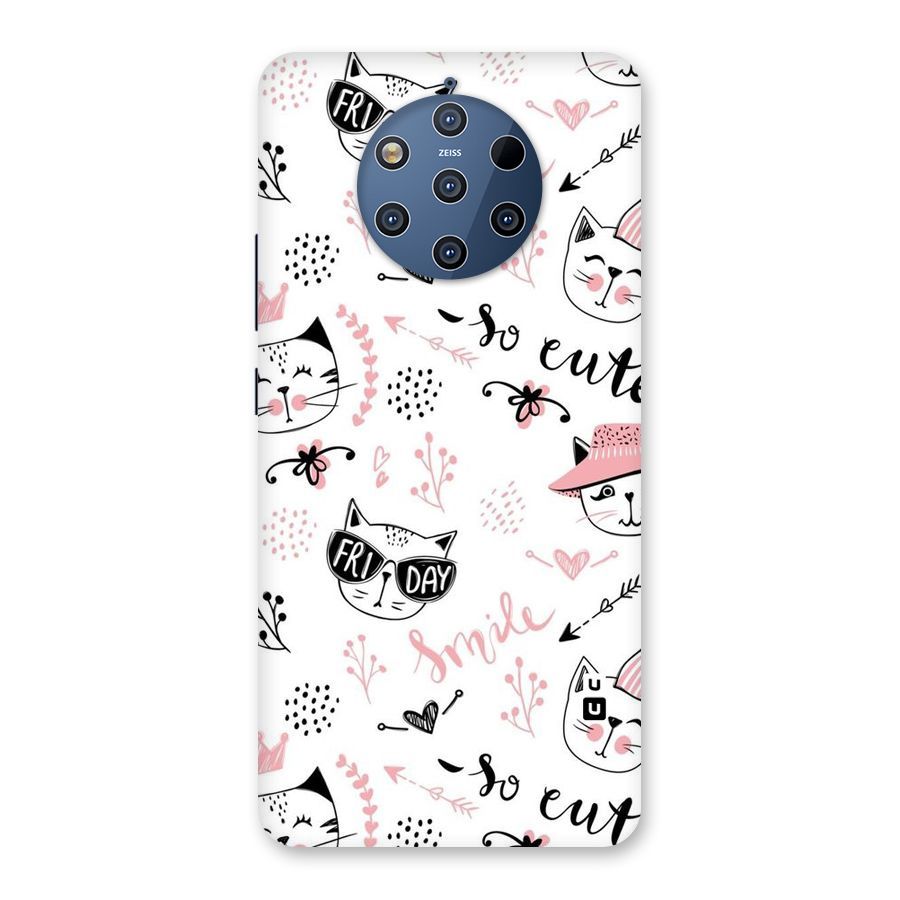 Cute Cat Swag Back Case for Nokia 9 PureView