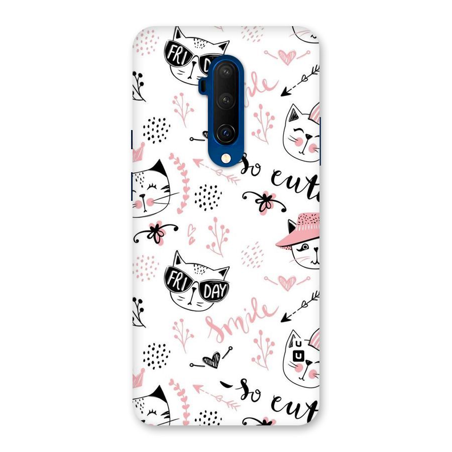 Cute Cat Swag Back Case for OnePlus 7T Pro