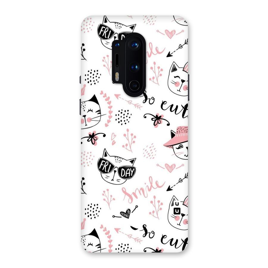 Cute Cat Swag Back Case for OnePlus 8 Pro