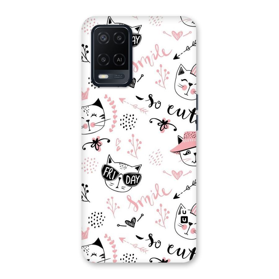 Cute Cat Swag Back Case for Oppo A54