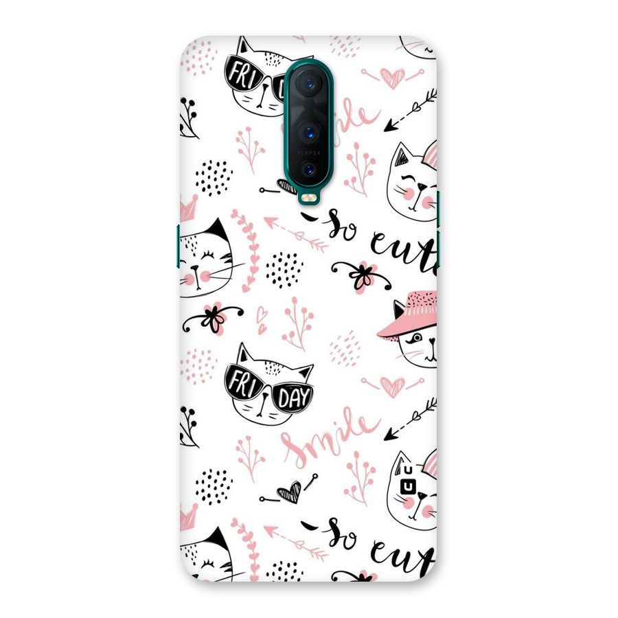 Cute Cat Swag Back Case for Oppo R17 Pro