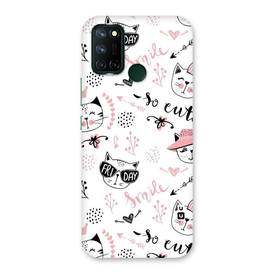 Cute Cat Swag Back Case for Realme 7i