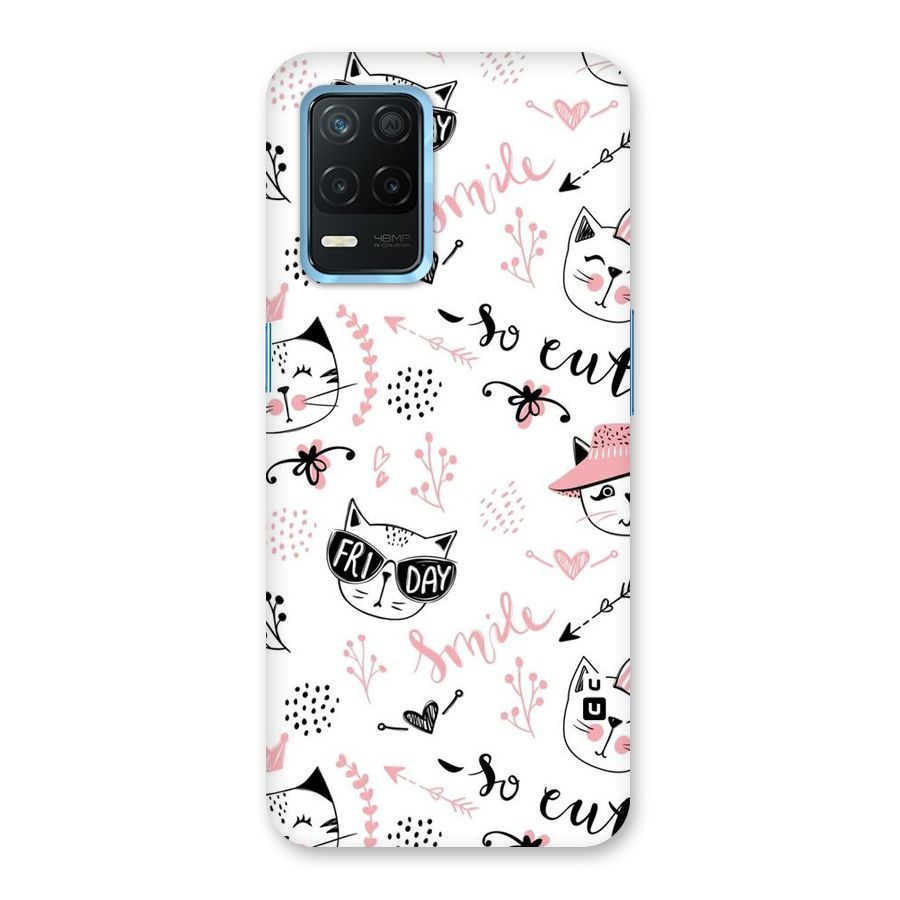 Cute Cat Swag Back Case for Realme 8 5G