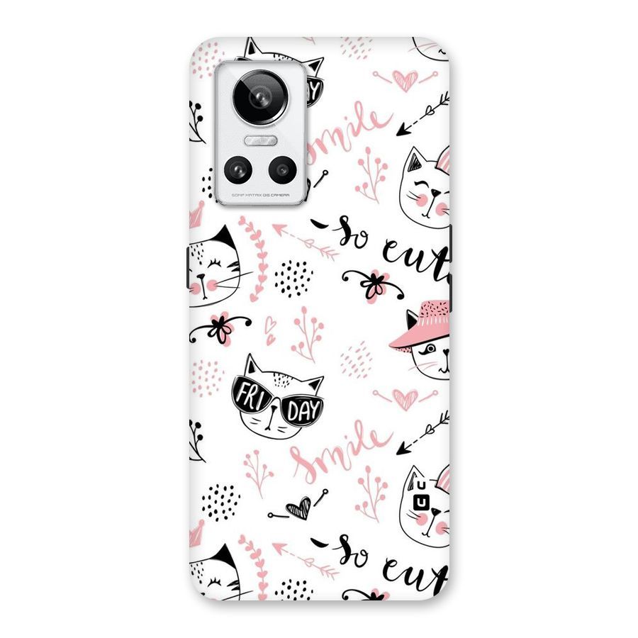 Cute Cat Swag Back Case for Realme GT Neo 3