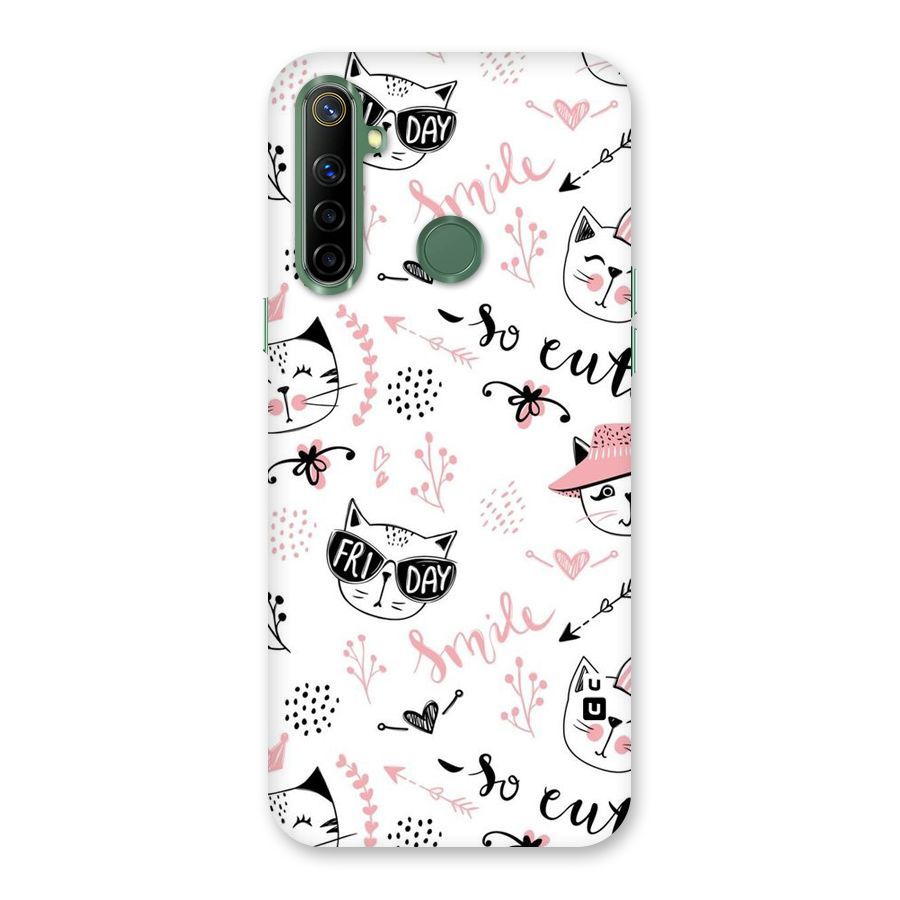 Cute Cat Swag Back Case for Realme Narzo 10
