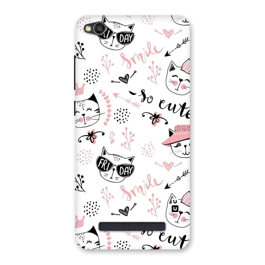 Cute Cat Swag Back Case for Redmi 4A