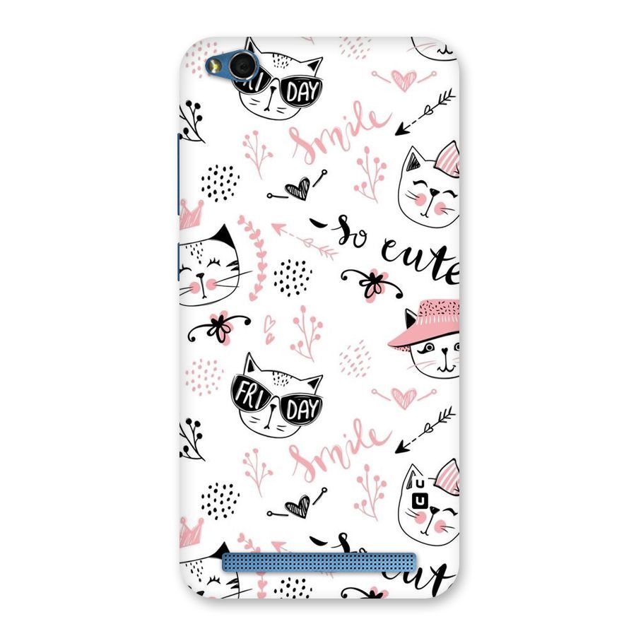 Cute Cat Swag Back Case for Redmi 5A