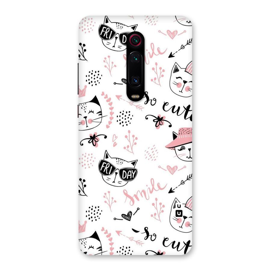 Cute Cat Swag Back Case for Redmi K20 Pro