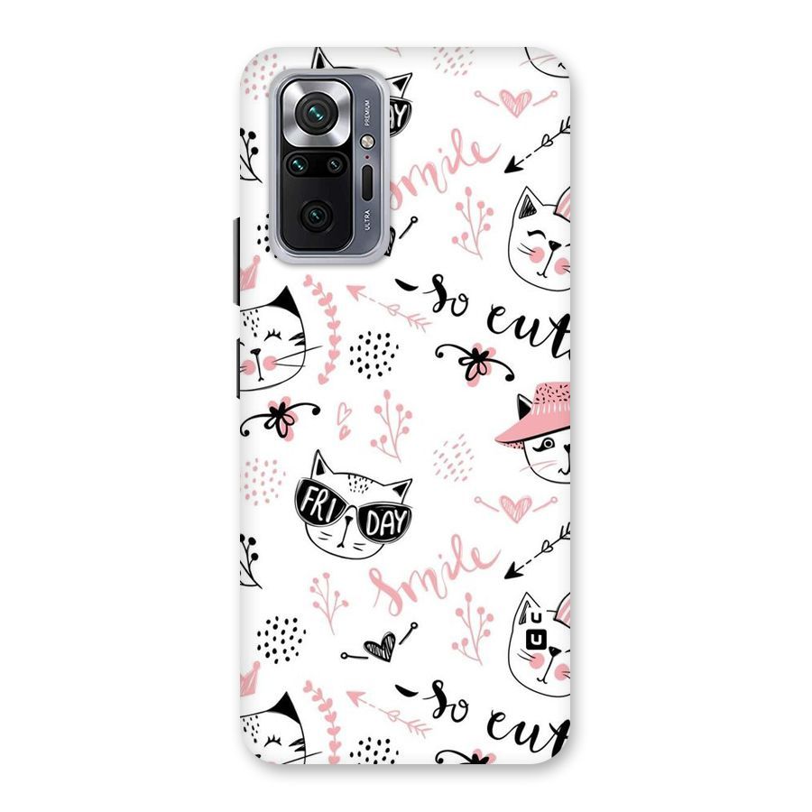 Cute Cat Swag Back Case for Redmi Note 10 Pro Max