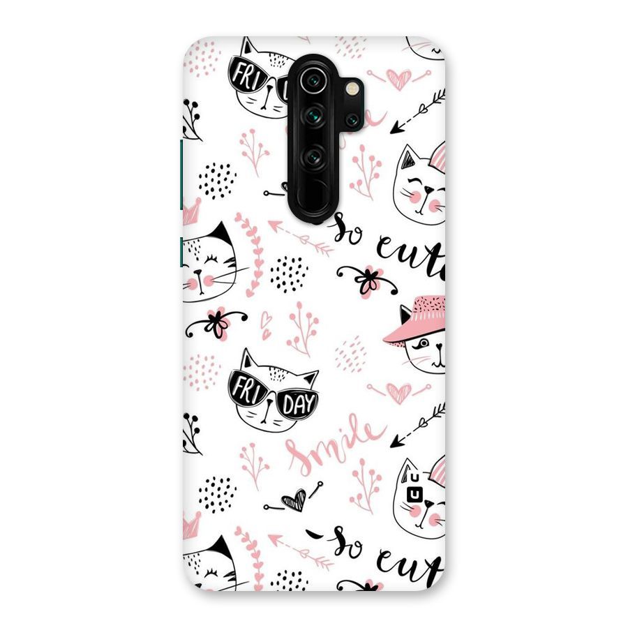 Cute Cat Swag Back Case for Redmi Note 8 Pro