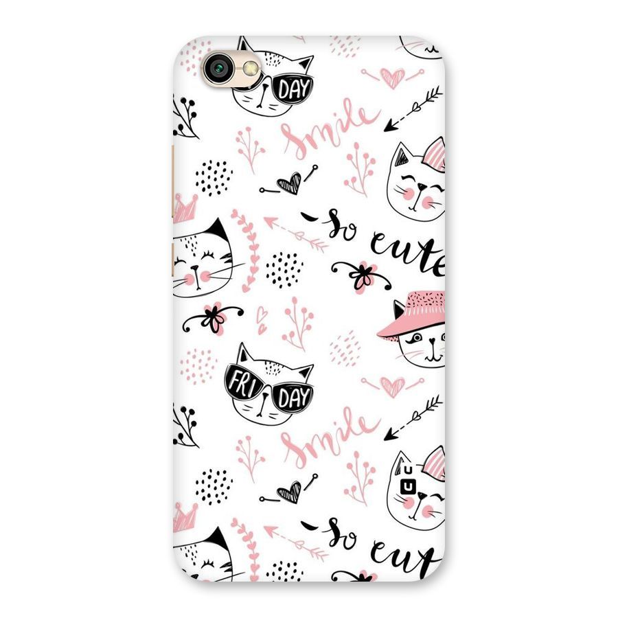 Cute Cat Swag Back Case for Redmi Y1 Lite