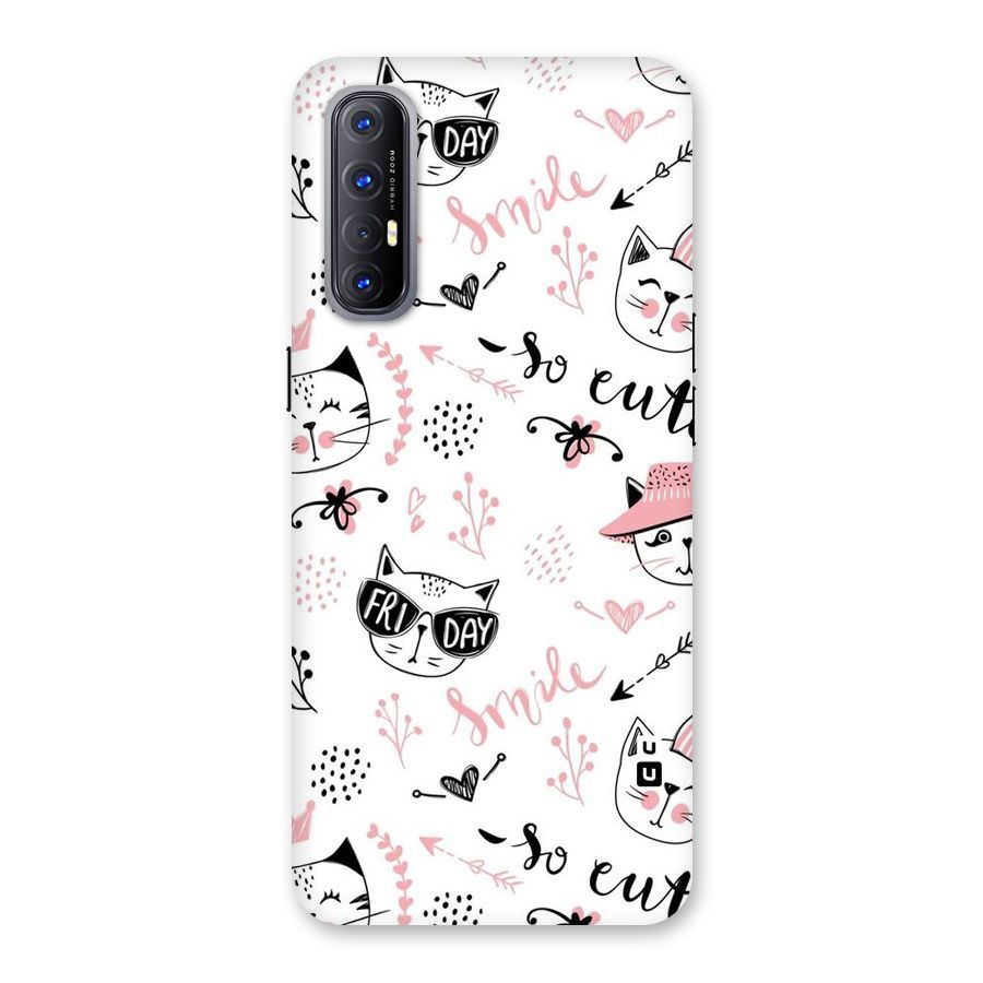 Cute Cat Swag Back Case for Reno3 Pro