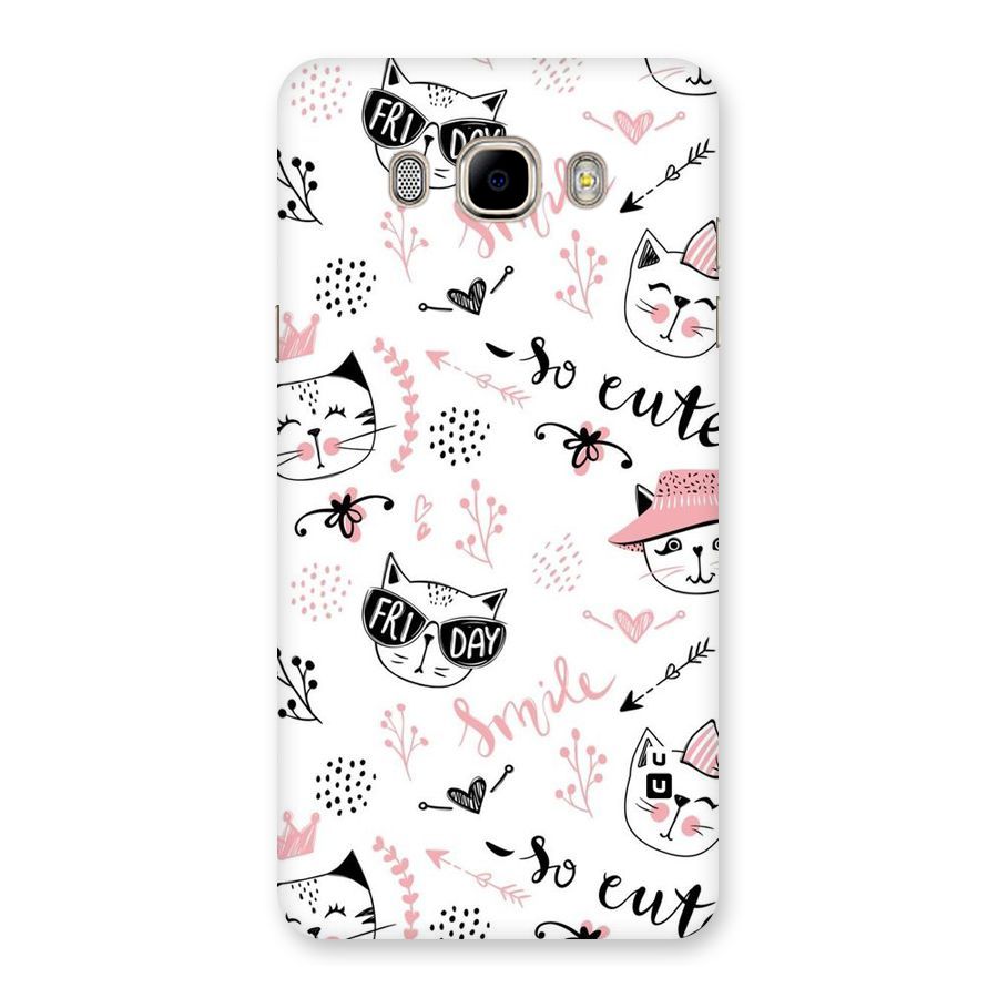 Cute Cat Swag Back Case for Samsung Galaxy J7 2016