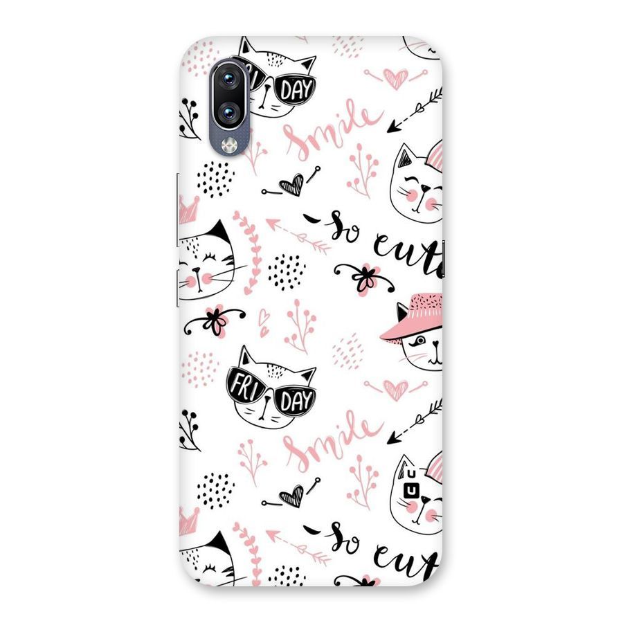 Cute Cat Swag Back Case for Vivo NEX