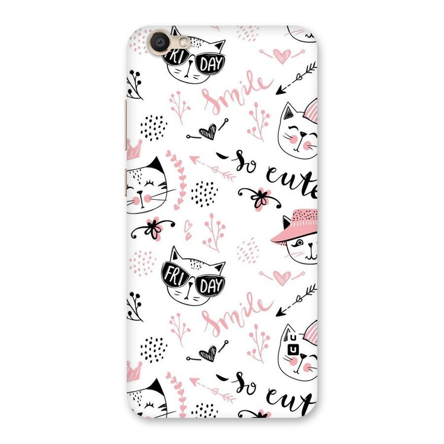 Cute Cat Swag Back Case for Vivo V5