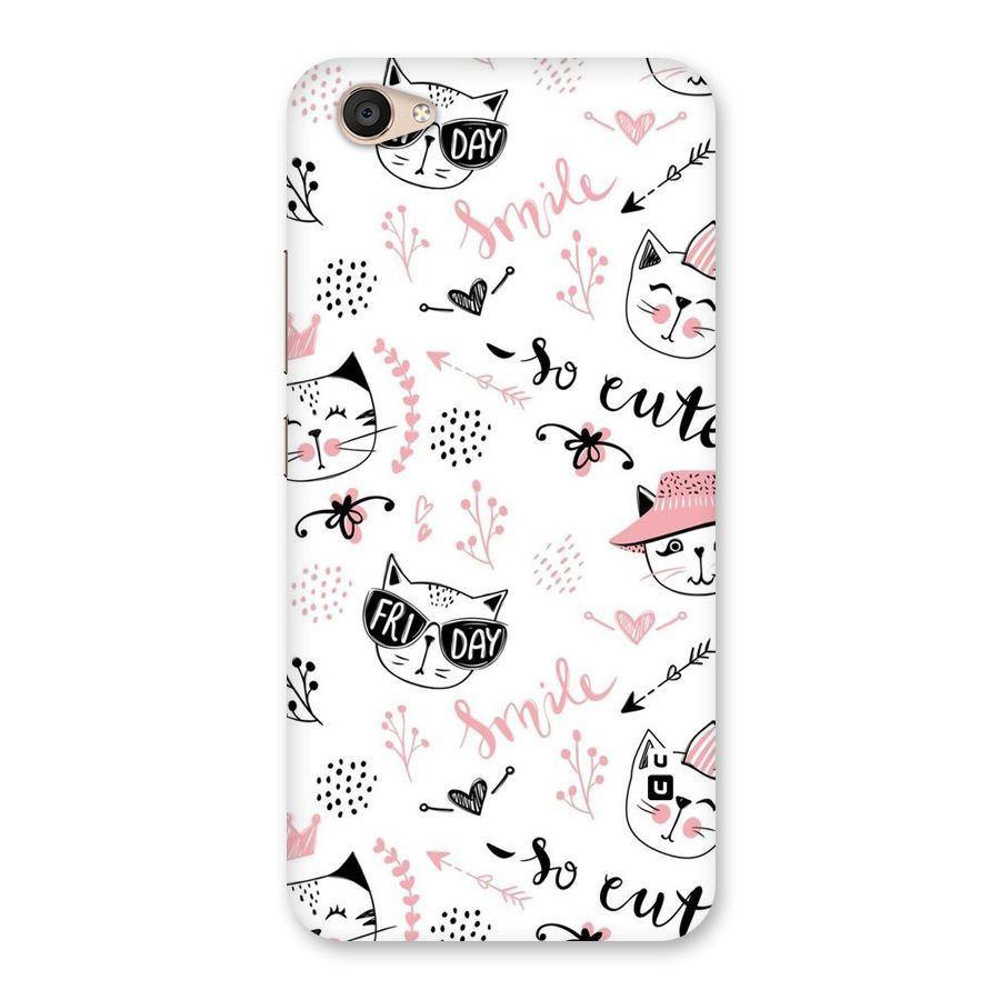 Cute Cat Swag Back Case for Vivo V5 Plus